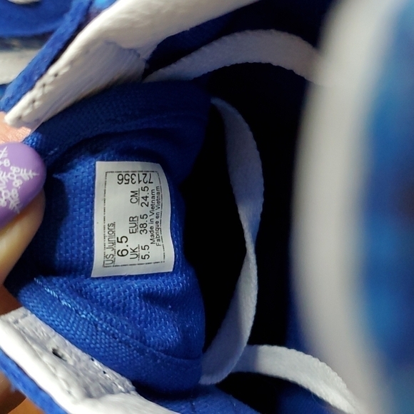 Vans Old Skool Galactic Glow Blue Skate Shoes Size Y6.5 W8 - Picture 6 of 11